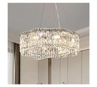 Modern Crystal Lamp Luxury Home Decor Bedroom Dining Living Room Ceiling Chandeliers Double Layer Led Pendant Lights, Wall Lamps