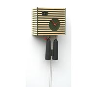Modern cuckoo clock Bauhaus Design, green, 8 day
