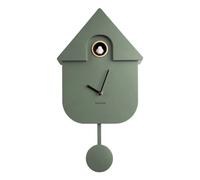 Present Time Karlsson Wall Clock Modern Cuckoo - GREEN