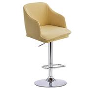 Modern Curved Bar Stool Chair Slipcovers Set of 2/4/1 Stylish Swivel Protector for Kitchen & Dining Room Comfortable with Backs & Arms Turmeric Color 6PCS