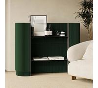 Modern Curved Reception Desk - Stylish Checkout Counter for Office, Retail & Hotel Lobbies - Space-Saving Design for Small Areas - Contemporary Furniture Solution
