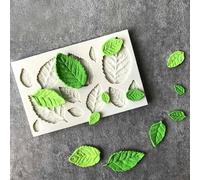 Modern Cute 3D Leaves Shape Cake Baking Mould Multifunction Food DIY Craft Decorating Tools Mould Silicone Mold for Sugar