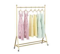 Modern d Clothing Rack on Wheels Sturdy Metal Garment Stand Easy Assembly Display Hanr for Bedroom or Boutique Apparel nizer.