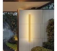 Modern d LED Outdoor Wall Light - 80cm IP65 Waterproof Long Strip Sconce for Villa, Garden, Hallway, Garage - Stylish Mains Powered Neutral Fixture for Exterior Illumination
