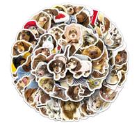 Modern Dachshund Vinyl Stickers, 50 PCS Waterproof Realistic Animal Decals for Laptops, Scrapbooking, Journals, Notebooks, Water Bottles, Suitcases, Phones & DIY Decor