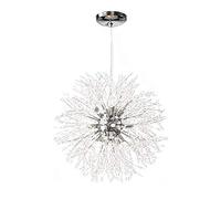Modern Dandelion Chandelier with Crystal Accents, G9 Socket Pendant Light for Living Room & Bedroom, Stylish Fireworks Ceiling Lamp, Unique Restaurant Lighting Fixture