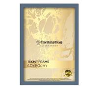 Modern Dark Grey 40 x 60 cm Poster Frame Crystal Clear Acrylic Front Picture Photo Frame 60x40cm MDF Backing With Both Ways Hanging Hooks - Home Office Use