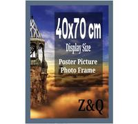 Modern Dark Grey 40 x 70 cm Poster Frame Crystal Clear Aclyic Front Picture Photo Frame 70x40cm MDF Backing With Both Ways Hanging Hooks - Home Office Use