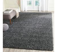 Modern Dark Grey Thick Deep Pile Non-Slip Area Shaggy Rug Non-Shed Plain Super Soft Floor Carpet For Living Room Bedrooms Small Medium Large XL Hallway Runner Mat - Available in 4 Sizes (160 x 230cm)