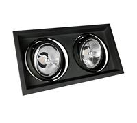 Modern Day Due Maxi AR111-GU10 Recessed Light 2-Bulb Black