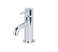 Modern Deck Mounted Chrome Round Single Lever Bathroom Basin Mono Mixer Tap