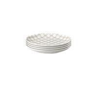 Modern Deco Small Gold Accent Plates - Set Of 4 -
