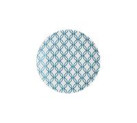 Modern Deco Small Plate Blue Accent -