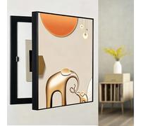 Modern Decorative Breaker Box Cover-Electrical Panel Cover For Hiding Fuse/Meter Boxes,Decoration Creative Hanging Picture Wall Mounted With Ps Frame For Home Office(Right,60cm*70cm (23.6 * 27.6in))