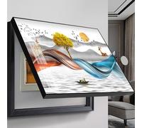 Modern Decorative Electric Meter Box Cover - Creative Removable Fuse Box Painting, Dustproof & Waterproof Electrical Panel Cabinet Art, 40cm x 30cm