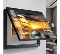 Modern Decorative Electric Meter Box Cover - Removable, Dustproof & Waterproof Fuse Box Painting - Stylish 40x30cm Electrical Panel Cabinet Art for Home Decor