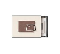 Modern Decorative Fuse Box Cover Cabinet Crystal Porcelain Art Painterly Design for Living Room & Home Office Easy to Clean Black (17x13in)