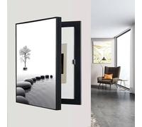 Modern Decorative Fuse Box Cover - Hidden Circuit Breaker Cabinet, Flip-Up Meter Switch Box for Living Room, Bedroom, Office, Cafe, Stylish Home Decor (E 15.7 * 19.7in)