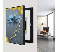 Modern Decorative Fuse Box Cover - Hidden Circuit Breaker Cabinet, Flip-Up Meter Switch Box for Living Room, Bedroom, Office, Cafe, Stylish Home Decor (A 23.6 * 31.5in)