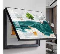 Modern Decorative Meter Box Cover - Waterproof & Dustproof Electrical Panel Art, 40x30cm Creative Removable Fuse Box Cabinet Painting for Home & Office