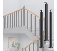 Modern Decorative Spindles for Stairs, Pre Assembled Balcony Loft Deck Stair Balusters, Commercial/Industrial/Residential Projects Railings Columns(3pieces,76cm/30inch)
