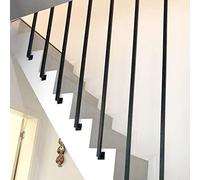 Modern Decorative Stair Railings - Non-Slip Grip il for Interior Stairs - Protective L-Shaped Square Wall Safety Railing - Stylish and Secure Design