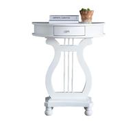 Modern DemiLune Console Table White Wood Entryway Table for Hall & Corridor Stylish HalfCircle Storage Furniture for Living Room & Home Decor