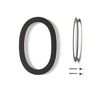 Modern Design 12 Inch Hanging Outdoor Large Metal House Number Outdoor Black Rustproof Coating Metal Door Numbers Address Signs