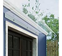 Modern Design Door Canopy Awning,Transparent Porch ?Awning,3.5mm Thick Porch Canopy,Invisible Window Rain Shelter,Rain Over Shelter,for Front Back Porch External (40x120cm/15.7"x47")