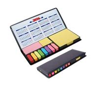 Modern Design PVC Leather Notepads Holder Calendar Features Double Glues Paper Pages for Smooth Writing and Easy Tearing Calendar Stick Note