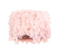 Modern Designer 100% Real Pink Feather Drum Lamp Shade with Inner Cotton Lining | 30cm Total Diameter | for Ceiling Pendant, Table or Floor Lamp by Happy Homewares