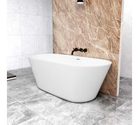 Modern Designer Bathroom Freestanding Double Ended Bath Bathtub 1700x800mm