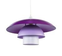Happy Homewares Modern Designer Purple & Lilac Lavender Metal Pendant Lighting Shade Happy Homewares Purple