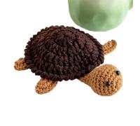 Modern Desk Accessory, Table Coasters Turtle, Heat Resistant Knitted, Sturdy Drink Holder, 11x11x1cm Size, for Home Bedroom Kitchen Office Apartment Bar Restaurant Cup Mug Bottle Tumbler Daily Use