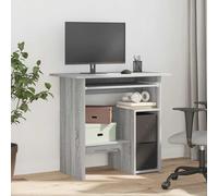 vidaXL Desk Grey Sonoma 80x45x74 cm Engineered Wood