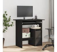 vidaXL Desk Black 80x45x74 cm Engineered Wood UK GF0