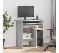 Vidaxl Desk Grey Sonoma 80X45X74 Cm Engineered Wood Desks