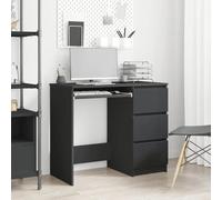 Modern Desk with Drawers Computer Study Table Workstation Engineered Wood vidaXL