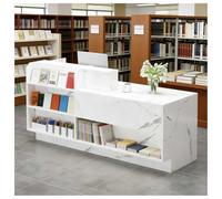 Modern Desk with LED Lighting 160x60x100 cm Cable ment for Retail & Office Enhance Customer Experience Slish Wortat for Home & Business