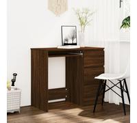 (brown oak) vidaXL Desk Engineered Wood Computer Study Table Workstation Multi Colours