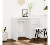 vidaXL Desk White Engineered Wood Computer Desk Workstation Working Table
