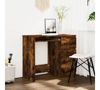(smoked oak) vidaXL Desk Engineered Wood Computer Study Table Workstation Multi Colours