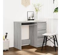 Vidaxl Desk Grey Sonoma 90X45X76 Cm Engineered Wood