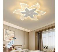 Modern Dimmable Ceiling Lamp - 52cm Acrylic Flower Design for Living Room Bedroom Kitchen - Romantic Interior Lighting Fixture Stylish Designer Ceiling Light