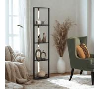 Modern Dimmable Floor Lamp For Living Room With 5 Shelves Black