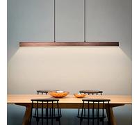 Modern Dimmable LED Pendant Light for Dining Table Height Adjustable and Stylish Ceiling Light for Office Dining Room Study Living Room Kitchen and Bar Coffee Color 80cm Length