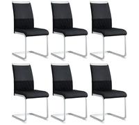 Modern Dining Chair Set, PU Leather & Linen Upholstered, Stylish Armchairs for Living Room, Kitchen, Bedroom, Office, Study - 2 Pieces