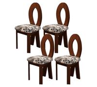 Modern Dining Chair Set, Solid Wood Legs, Suitable for Kitchen, Dining Room, Guest Room, Bedroom