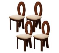 Modern Dining Chair Set, Solid Wood Legs, Suitable for Kitchen, Dining Room, Guest Room, Bedroom