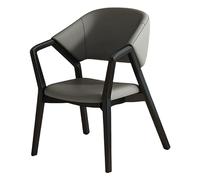 Modern Dining Chair Set, Upholstered Kitchen Chairs, No Assembly Required, Reception Seating, Stylish for Restaurant & Meeting Room (Black A, 1 PCS)